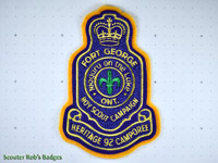 Click to enlarge 1992 Fort George Scout Campaign (Chenille)